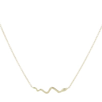 Necklaces Victoria Cunningham  | Tiny Diamond Snake Necklace