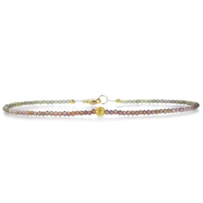 Bracelets Margaret Solow  | Multicolored Sapphire And Gold Bead Bracelet