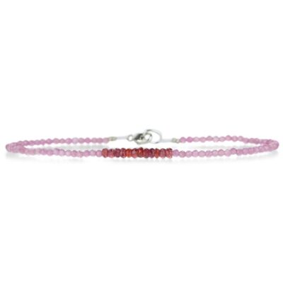 Bracelets Margaret Solow  | Pink Tourmaline And Red Sapphire Bracelet