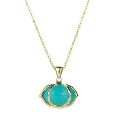 Necklaces Rachel Atherley  | Turquoise Third Eye Pendant Necklace