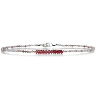 Bracelets Margaret Solow  | Raspberry Quartz And Sapphire Bracelet