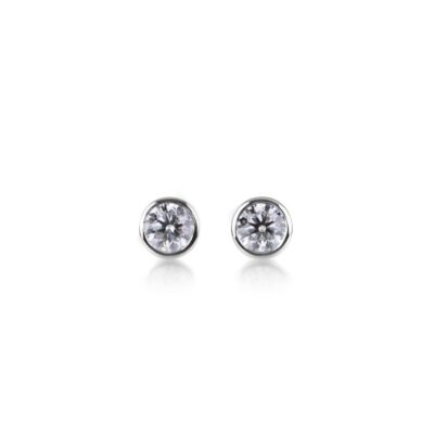 Earrings Edward Burrowes  | Diamond Stud Earrings In Platinum