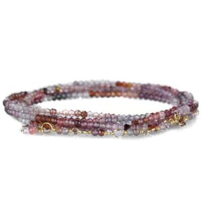 Bracelets Anne Sportun  | 34″ – Multicolored Spinel Wrap Bracelet