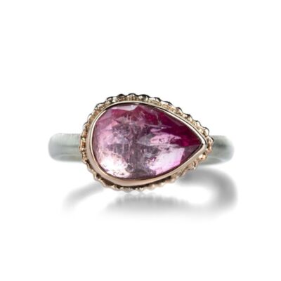 Rings Jamie Joseph  | Teardrop Ring With Pink Tourmaline