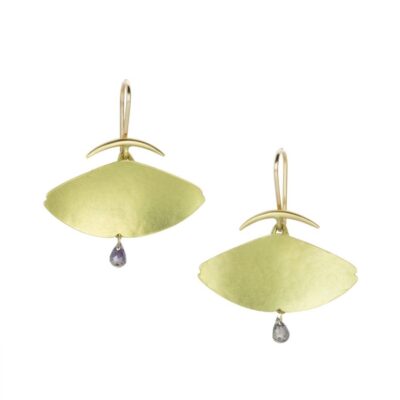 Earrings Gabriella Kiss  | Hammered Fan Scallop Earrings