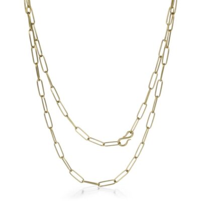 Necklaces Maria Beaulieu  | 18K Yellow Gold Lightweight Chain – 22″