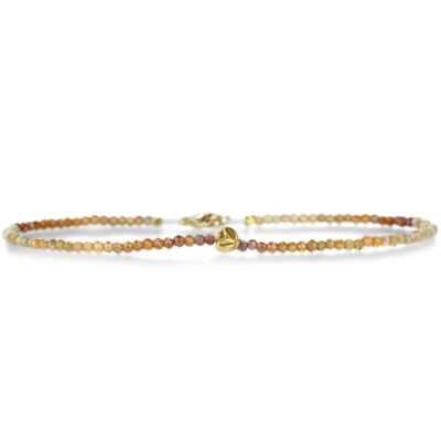 Bracelets Margaret Solow  | Orange Sapphire And Gold Bead Bracelet