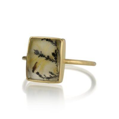 Rings Gabriella Kiss  | Rectangular Dendrite Ring