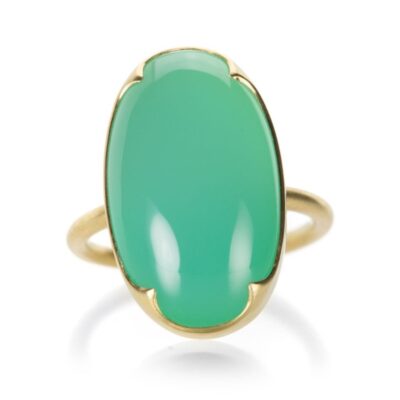 Rings Gabriella Kiss  | Oval Chrysoprase Ring