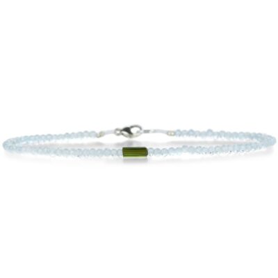 Bracelets Margaret Solow  | Faceted Blue Topaz And Tourmaline Bracelet