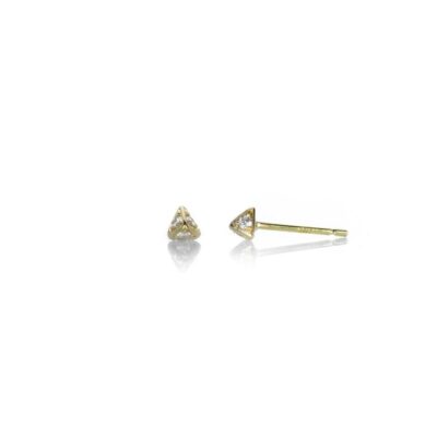 Earrings Diana Mitchell  | Pave Diamond Pyramid Studs