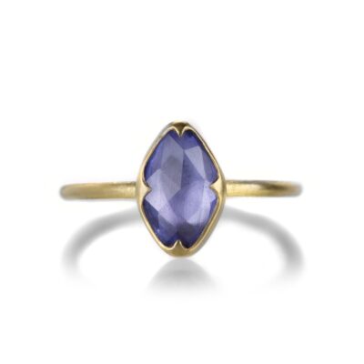 Rings Gabriella Kiss  | Organic Rose Cut Blue Sapphire Ring