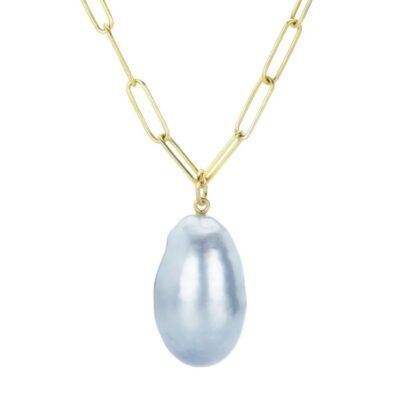 Necklaces Maria Beaulieu  | Gray South Sea Pearl Pendant (Pendant Only)