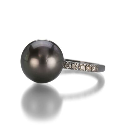 Rings Gellner  | Dark Gray Tahitian Pearl Ring