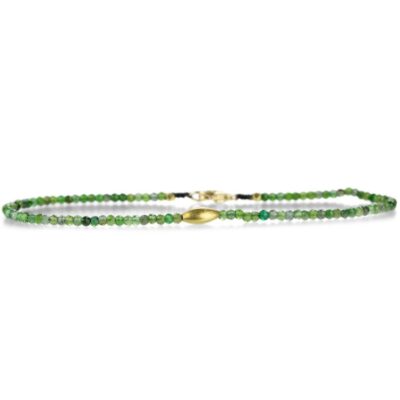 Bracelets Margaret Solow  | Green Tourmaline And 18K Yellow Gold Bead Bracelet