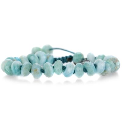 Bracelets Joseph Brooks  | Faceted 9Mm Larimar Beaded Bracelet