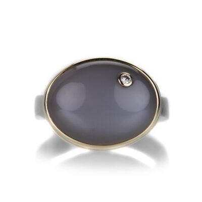 Rings Jamie Joseph  | Smooth Oval Gray Moonstone Ring