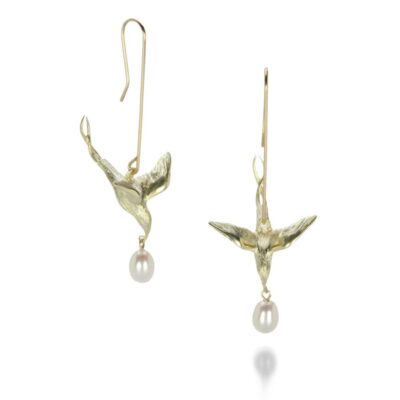 Earrings Gabriella Kiss  | 18K Flying Bird Earrings