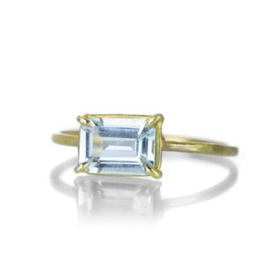 Rings Rosanne Pugliese  | Emerald Cut Aquamarine Ring