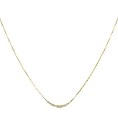 Necklaces Diana Mitchell  | Champagne Diamond Arch Necklace