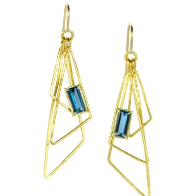 Earrings Rosanne Pugliese  | Triple Triangle Drop Earrings