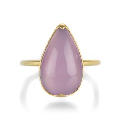 Rings Gabriella Kiss  | Pear Holly Blue Agate Ring