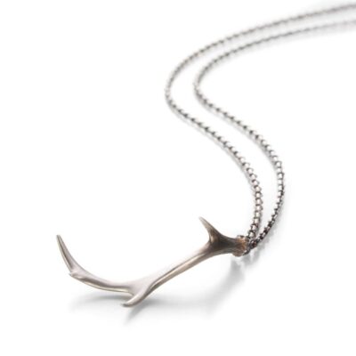 Necklaces Gabriella Kiss  | Silver Antler Pendant Necklace