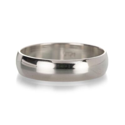 Rings Quadrum  | Platinum Half Round Band