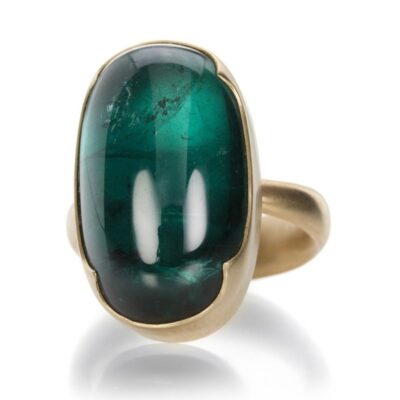 Rings Gabriella Kiss  | Oval Blue Green Tourmaline Ring