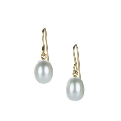 Earrings Maria Beaulieu  | Freshwater White Pearl Earrings