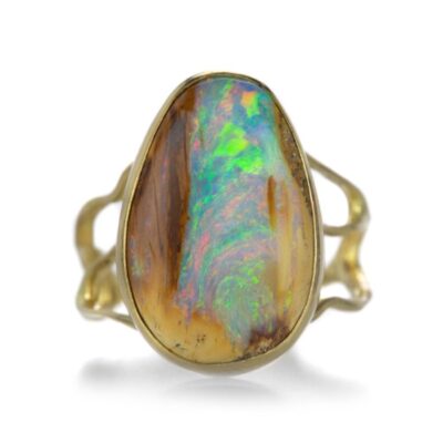 Rings Annette Ferdinandsen  | 18K Boulder Opal Branch Ring