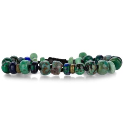 Bracelets Joseph Brooks  | Chrysocolla And Malachite Azurite Beaded Bracelet