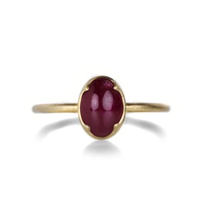 Rings Gabriella Kiss  | Oval Burmese Ruby Ring