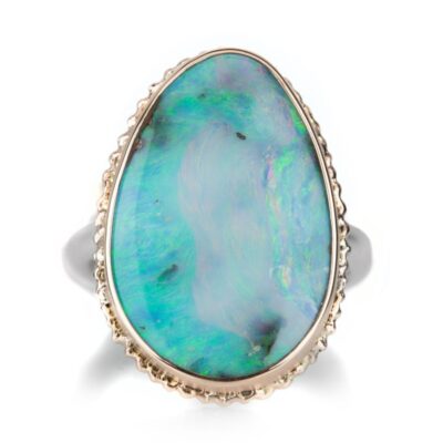 Rings Jamie Joseph  | Vertical Asymmetrical Boulder Opal Ring