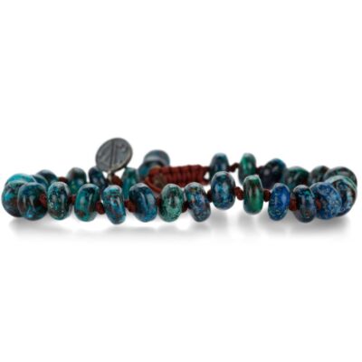 Bracelets Joseph Brooks  | 8Mm Smooth Chrysocolla Bead Bracelet