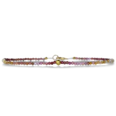 Bracelets Margaret Solow  | Ombre Red Sapphire Beaded Bracelet