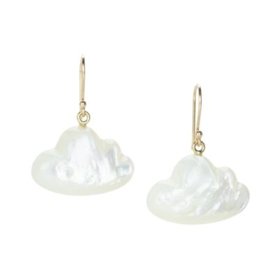 Earrings Annette Ferdinandsen  | Small Mother Of Pearl Cloud Earrings