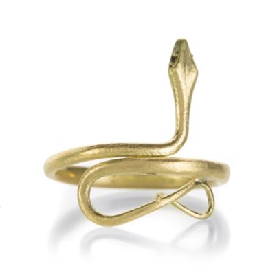 Rings Gabriella Kiss  | 18K Yellow Gold Small Snake Ring