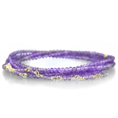 Bracelets Anne Sportun  | 34″ – Amethyst Wrap Bracelet