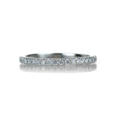 Rings Alexis Kletjian  | 14K White Gold Half Diamond Band