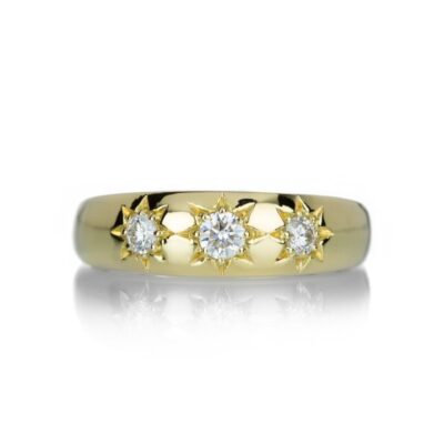 Rings Alexis Kletjian  | Yellow Gold Lucky Star Diamond Ring