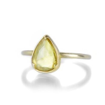 Rings Gabriella Kiss  | Pear Shaped Yellow Sapphire Ring