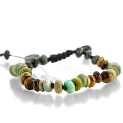 Bracelets Joseph Brooks  | Opal, Tiger Eye, Jasper And Brass Bracelet