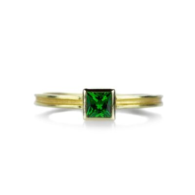 Rings Barbara Heinrich  | Square Tsavorite Ring