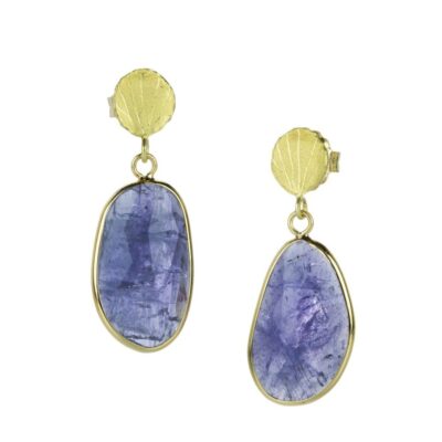 Earrings Barbara Heinrich  | Tanzanite Earrings With Petal Tops