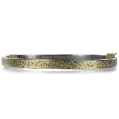 Bracelets Kate Maller  | Silver And 22K Essential Hinged Bangle