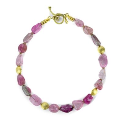 Bracelets Barbara Heinrich  | Smooth Pink Tourmaline Bead Bracelet