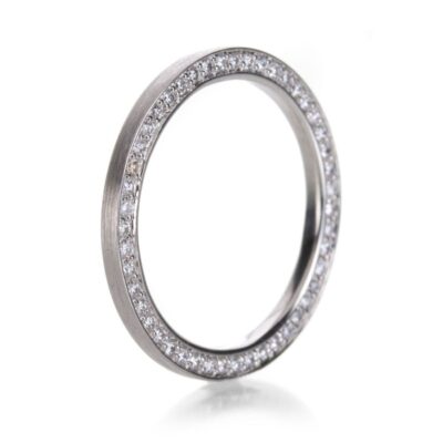 Rings Edward Burrowes  | Platinum Diamond Edge Band