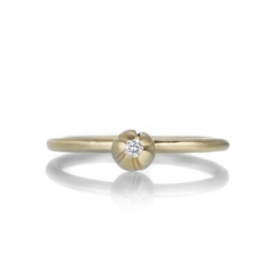 Rings Nicole Landaw  | Single Medium Blossom Stacking Ring