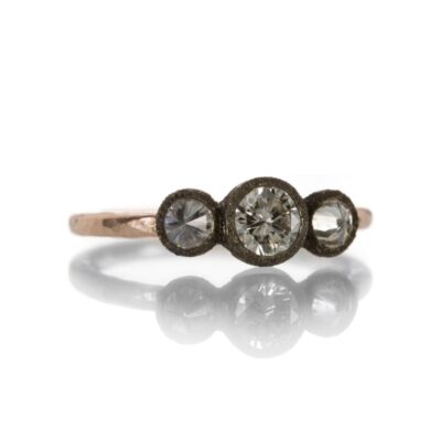 Rings Todd Pownell  | Rose Gold Triple Inverted Diamond Ring